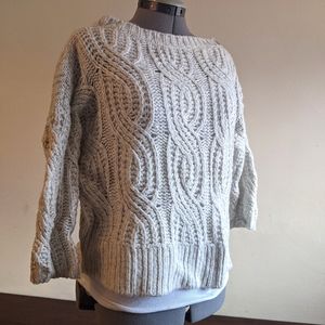 ANN TAYLOR 3/4 sleeve wool blend sweater